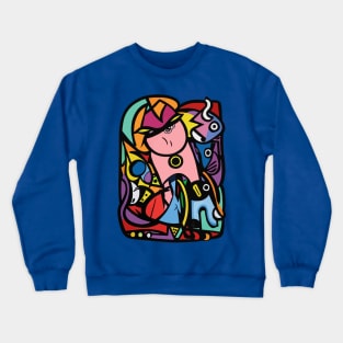 Graffiti Abstract Creatures Composition Crewneck Sweatshirt